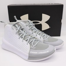 Under Armour Mens Jet Size 13 Mod Gray / White 3022051-101 Fast Shipping