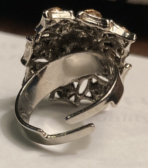 Rhinestone Statement Ring - image 2