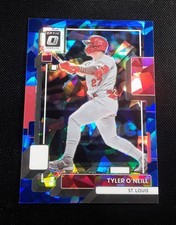 2022 Panini Donruss Optic Baseball Tyler O'Neill #165 Blue Cracked Ice /7