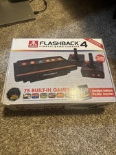 Atari Flashback 4 Classic Game Console Bundle 75 Built in Games WORKS