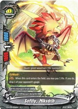 Buddyfight TCG card S-BT03/0038EN U Softly, Niksdrib True Awakening of Deities