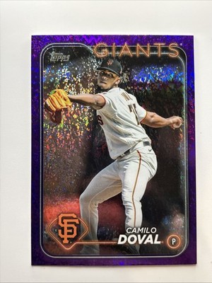2024 Topps Series 1 - Camilo Doval #213 Purple Holofoil /799