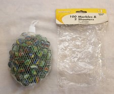Marbles 100 and 2 shooters NEW opened display bag