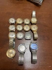 Lot Of 14 Vintage Timex Mens Watches Mechanical Hand Wind Automatic Parts As Is