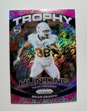 2025 Panini NIL Texas Brian Orakpo SP PINK CAMO PRIZM TROPHY HUNTING TH-3