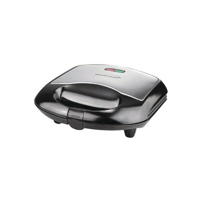 Brentwood Compact Dual Sandwich Maker, Non-Stick, Black 