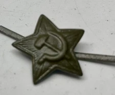 USSR Soviet Khaki Star Infantry  Hat/cap Metal Pin Badge 