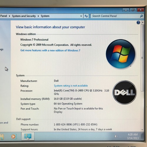 DELL OptiPlex 990 SFF PC i5-2400 3.1GHz 16GB RAM 512GB SSD Windows 7 Pro 64-Bit - Picture 6 of 11