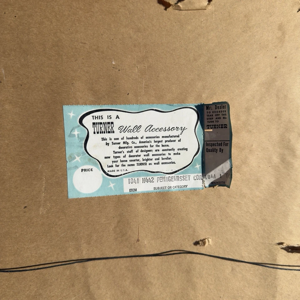 Vintage Oil Painting By Perry Enoch “The Pemigewasset Coach” 1831-1915 - Image 3 of 3