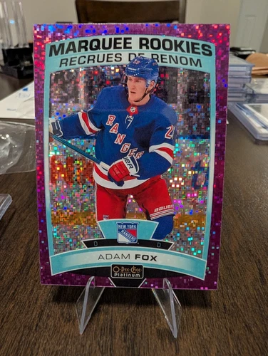 2019-20 O-Pee-Chee Platinum Marquee Rookies Violet Pixels Adam Fox Rookie /399