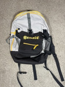 VTG Senate Rollerblading Grey Yellow Fast Pack Inline Skates Backpack 90s READ