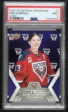2024-25 Upper Deck PWHL Showcase Erin Ambrose #9 Logo 10/30 PSA 9 Mint RC