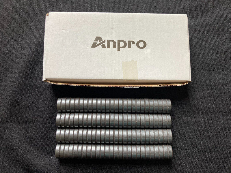 104 Pieces Anpro Ceramic Round Disc Magnets For Crafts, Science - 11/16" - 18 mm