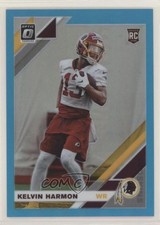 2019 Panini Donruss Optic Rookies Aqua Prizm 28/299 Kelvin Harmon #149 0rm6