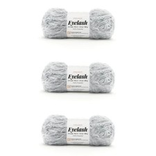 Premier Eyelash Yarn 3 Pack  Grey  