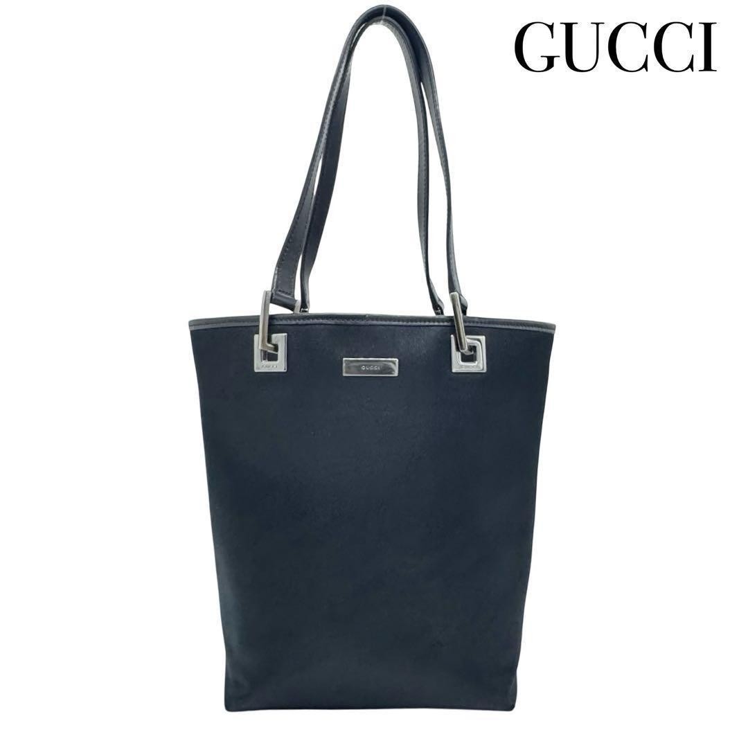 Authentic GUCCI PVC Black Tote Bag G07162281