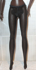 LINGERIE BARBIE DOLL POSABLE SILKSTONE PETTICOAT BLACK STOCKINGS ACCESSORY
