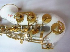 New Yanagisa T-992 Bb Tenor Saxophone White Body Gold Keys Professional W/Case