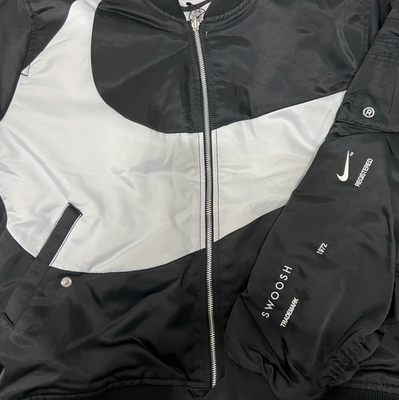 Nike NSW Swoosh Therma-Fit Bomber Jacket Black Asia Sizing DD6056