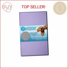 Waterproof Raised Edge BPA Free Silicone Pet Feeding Mat, 23x15 Dishwasher Safe