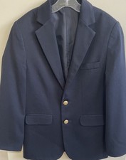 Boy  s Izod Navy Blue Blazer Sz 10 Reg