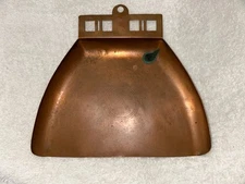 Antique Art Deco Era Copper Silent Butler Tray / Crumb Catcher