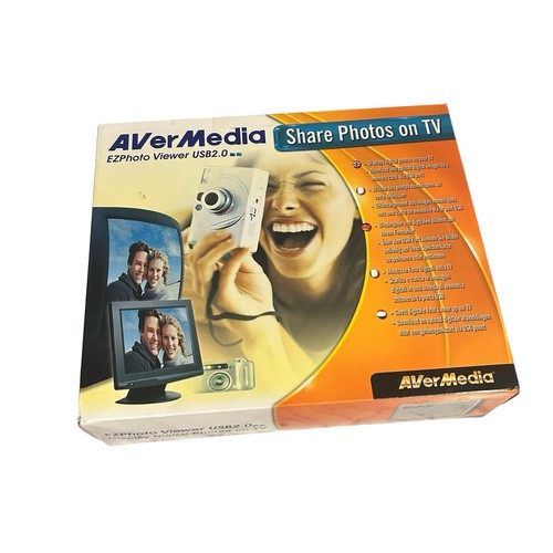EZ Photo Viewer USB 2.0 AverMedia display photos on TV New old stock Retro Item - 第 1/3 張圖片