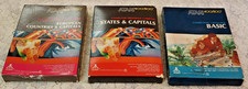 Vintage Atari BASIC Computing Language Capitals 3 Cartridges 400/800 - 1979