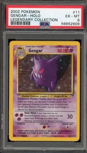 Pokemon Gengar Legendary Coll. Holo Rare #11 PSA 6