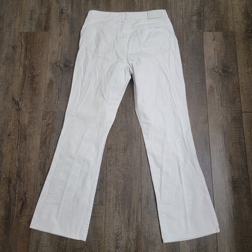 Lauren Ralph Lauren White Jeans Womens Size 8 Bootcut Hibiscus Flowers Floral - Picture 9 of 14