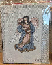 Needlepoint Kit Stitchin Stuff Joan Thomasson SELENA Angel Christmas Ornament