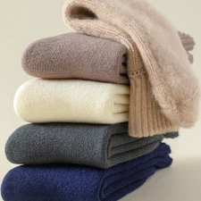 6Pack Men Merino Wool Crew Socks Heavy Thick Warm Thermal Boot Sport Work Socks 