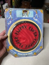 Vintage 1970's Flippy Flyer New Generation Flying Saucers Disc Red
