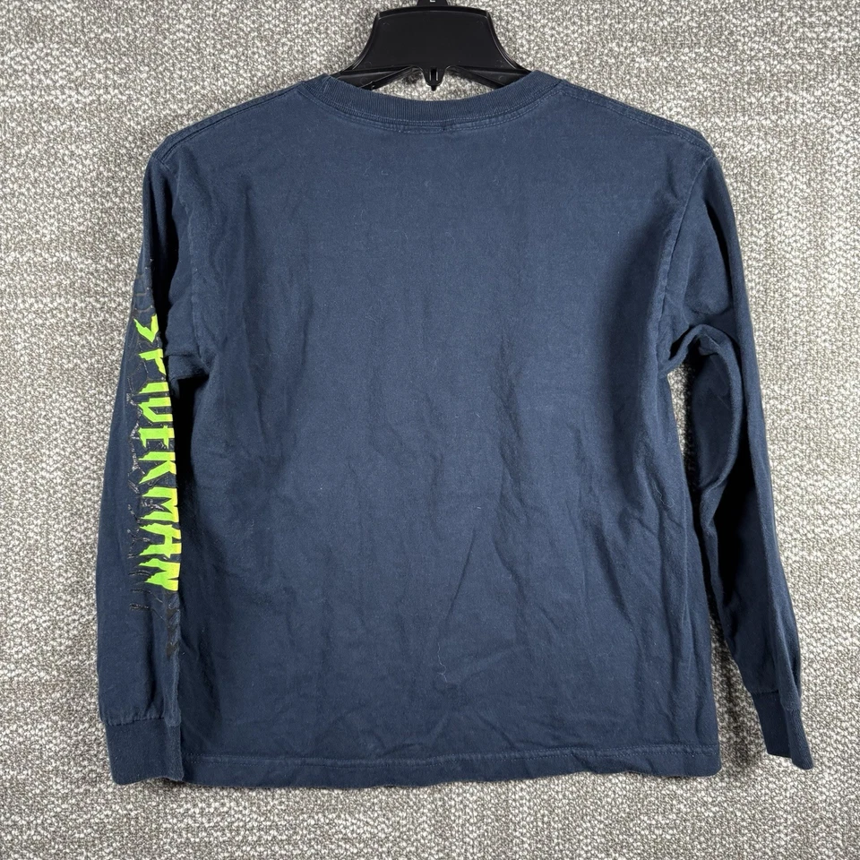 Винтажная молодежная рубашка с длинным рукавом Spiderman с графическим принтом Y2K '02 Venom - Изображение 3 из 4