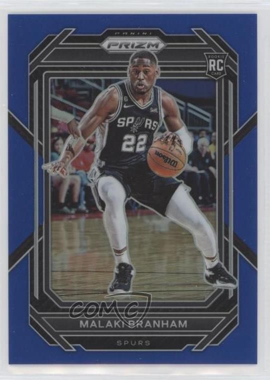 2022-23 Panini Prizm Blue Prizm 72/199 Malaki Branham #230 k7n