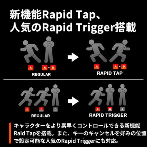 SteelSeries Rapid Tap Rapid Trigger Gaming Keyboard Tenkeyless Wired Japanese La - 第 5/9 張圖片