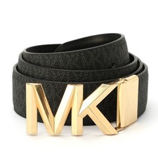 MICHAEL KORS REVERSIBLE MONOGRAM LOGO MK BUCKLE BELT DAMEN GÜRTEL 558818