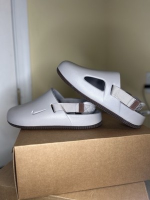 9M NIKE CALM MULE SLIDE  GREY MAHOGANY  ** 1 of 24** SS SAMPLE UNRELEASED COLOR