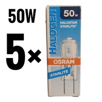 5X Osram Halostar Starlite 64440 S 50W GY6,35 830Lm 64440S 12V Stiftsockellampe