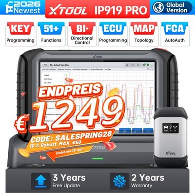 XTOOL IP919 PRO ECU-Programmierung Vollständiger Systemdiagnosescanner IMMO