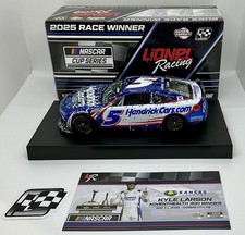 2025 1/24 #5 Kyle Larson Hendrickcars.com Kansas WIN CC Chevrolet 1 of 60 SD SHP