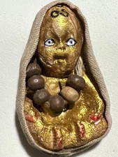 Kuman Thong Baby Ghost Guardian Rare Thai Amulet Powder Pendant Wealth Luck 133