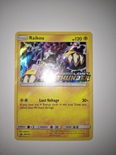 Raikou SM150 Lost Thunder Holo Rare Prerelease Promo Pokemon Card