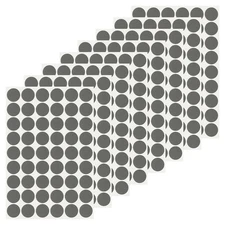 432 Pcs Dia. 21mm/0.8" Hole Cover Stickers, Pure Black