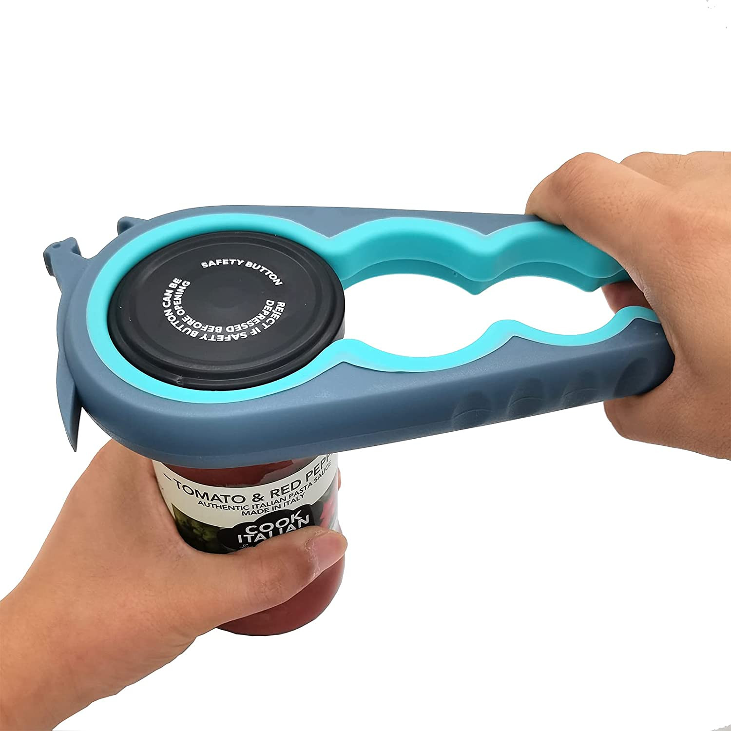 Jar Opener Bottle Opener and Ring Pull Can Opener for Weak Hands Arthritis Hands