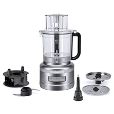 KitchenAid 13 Cup Food Processor KFP1317CU Contour Silver with In-Bowl Storage