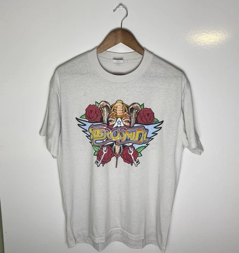 80s Aerosmith Permanent Vacation Tour Single Stitch 1980s vintage concert t-shirt, vintage, size XL, single stitch, B+ condition