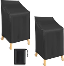 SHENLIU Chair Covers for Outdoor Waterproof 2 Pack, Lawn Heavy... 