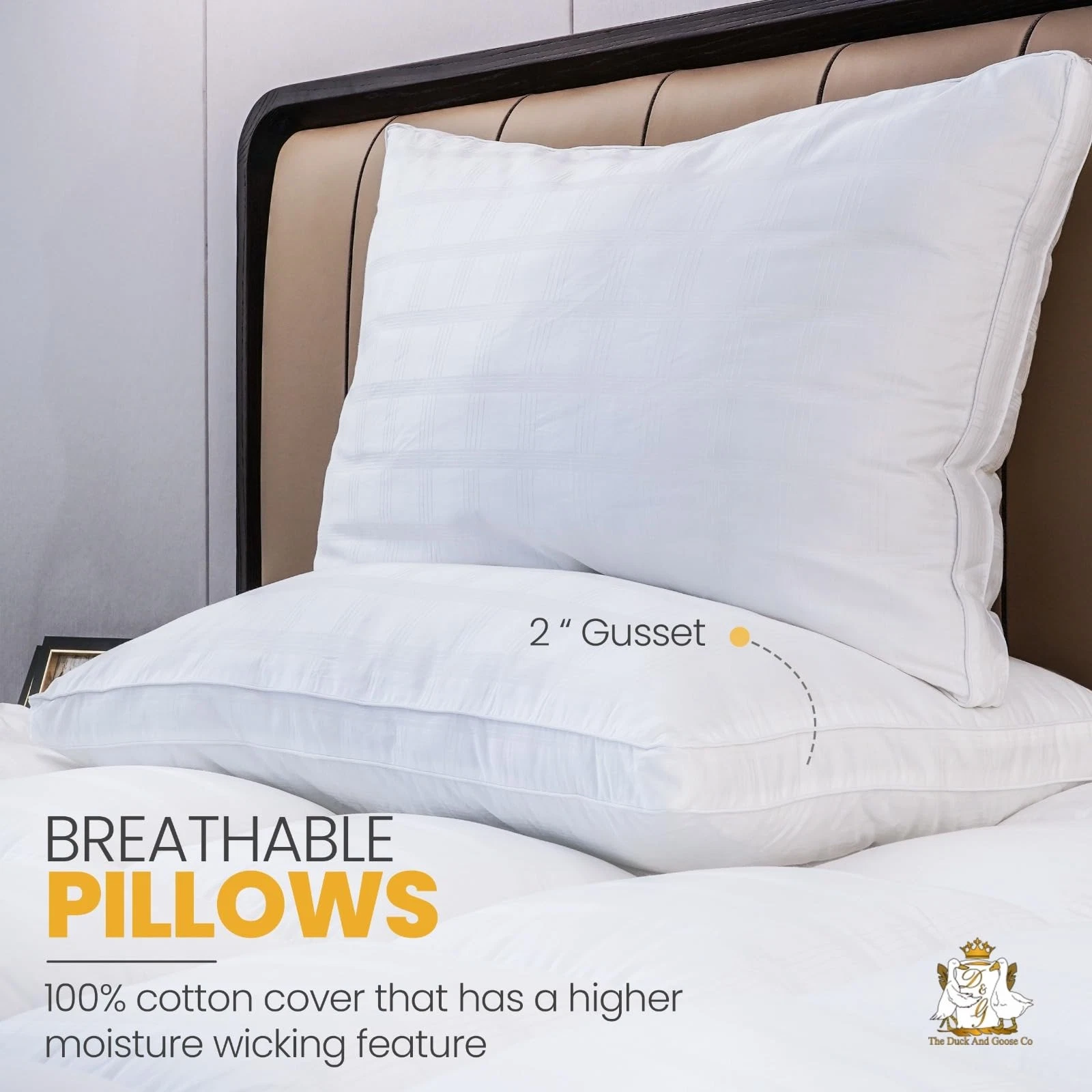 The Duck And Goose Co Down Alternative Pillow - Thumbnail 2