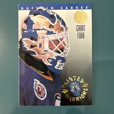 1993-94 Leaf - EX Painted Warriors Grant Fuhr #5 - Hall of Fame (HOF) - Sabres